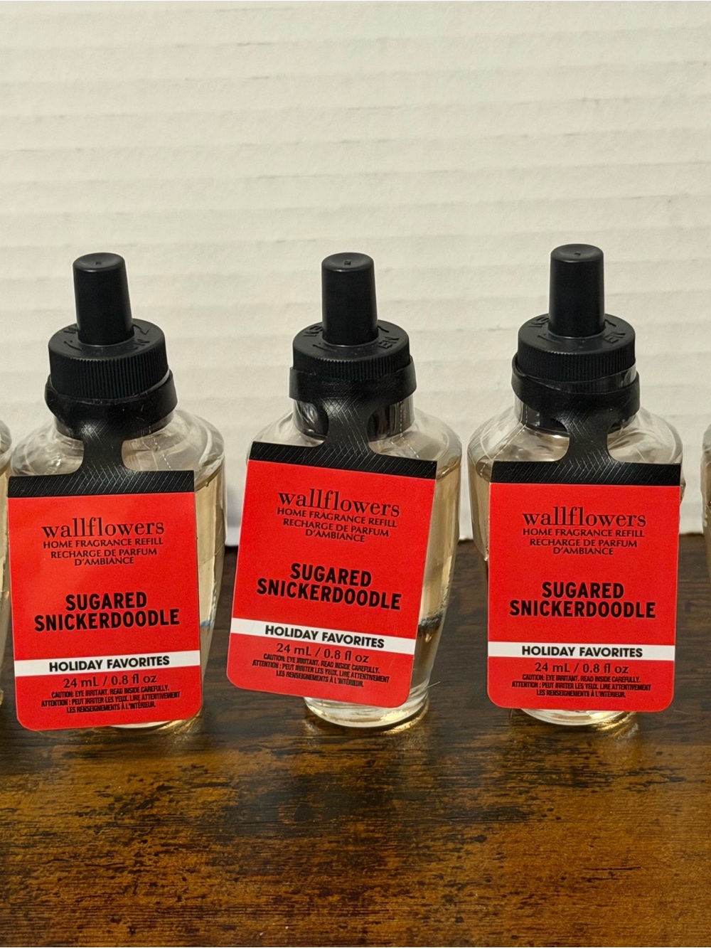 5 Bath & Body Works Wallflower Refill Oil Bulbs Sugared Snickerdoodle New